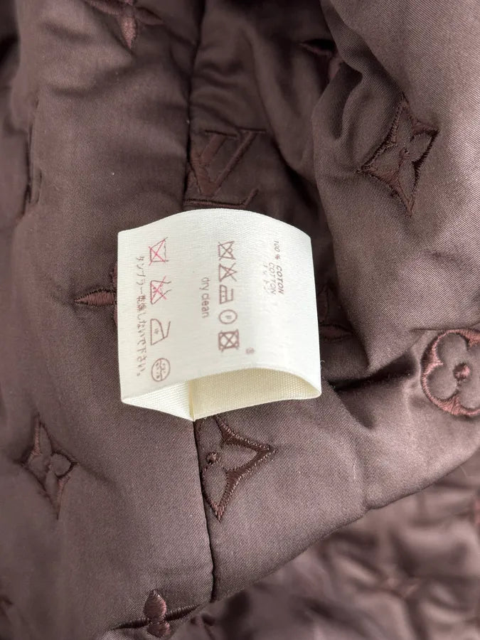 2000s Louis Vuitton Khaki Green Trench Monogrammed HoodedJacket MwPpwKd 19