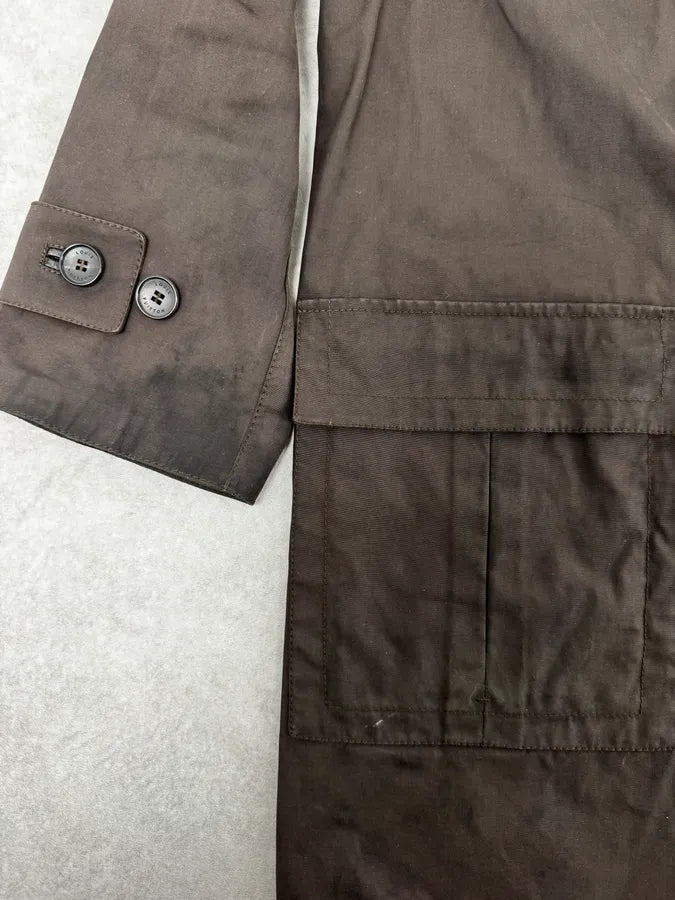 2000s Louis Vuitton Khaki Green Trench Monogrammed HoodedJacket MwPpwKd 11