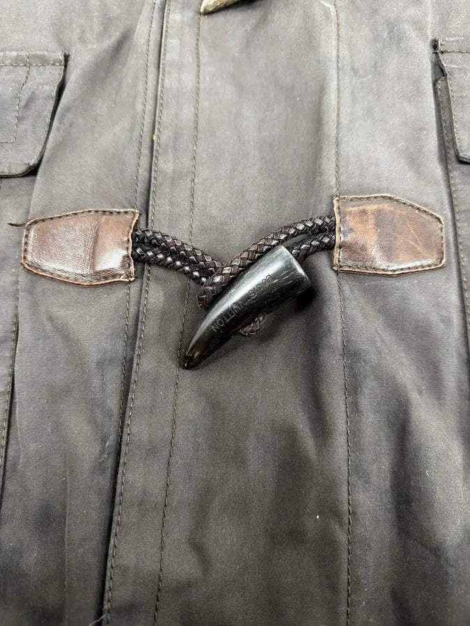 2000s Louis Vuitton Khaki Green Trench Monogrammed HoodedJacket MwPpwKd 12