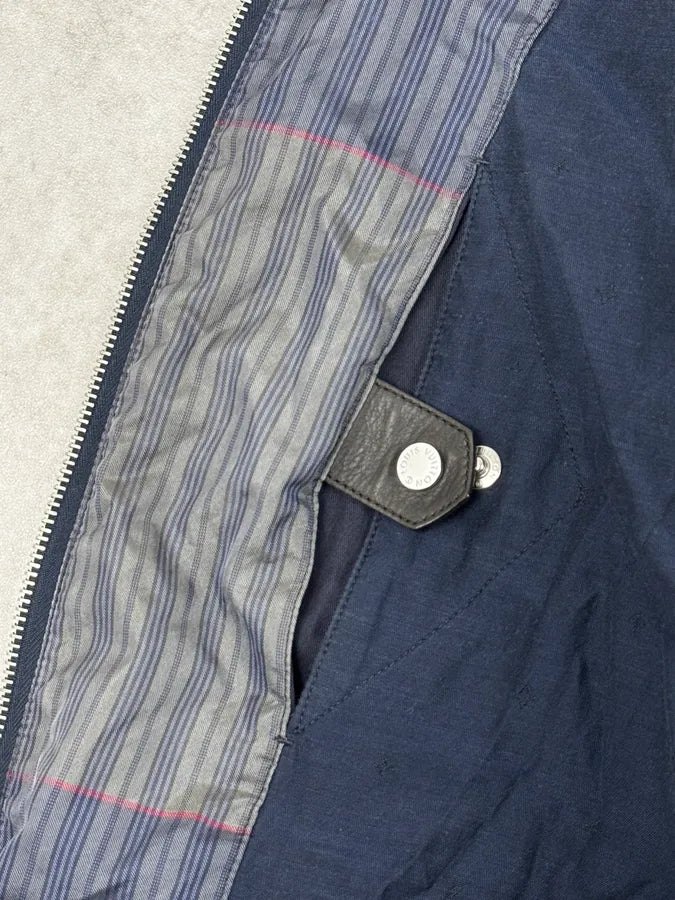 Louis Vuitton Khaki Silk Blouson Jacket RPHOSAE 10