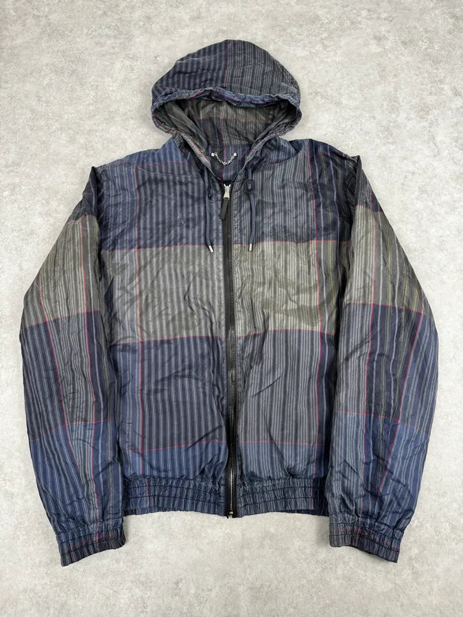 Louis Vuitton Khaki Silk Blouson Jacket RPHOSAE 0