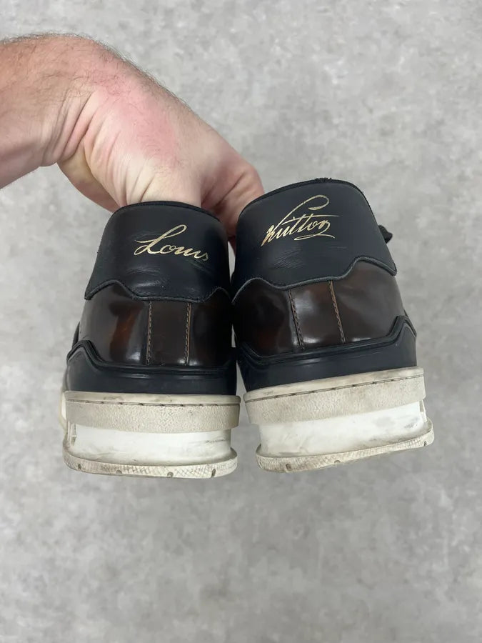 Louis Vuitton LV Trainer Brown Glass Sneakers ZFunAux 5