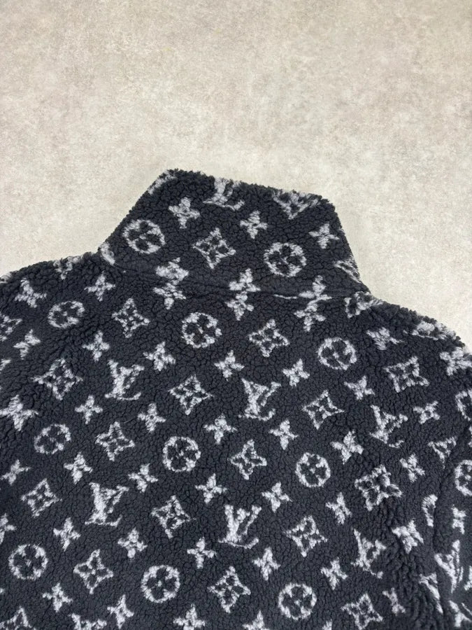 SS2021 Louis Vuitton Monogram Jacquard Fleece Zip Jacket gzzwPCb 6