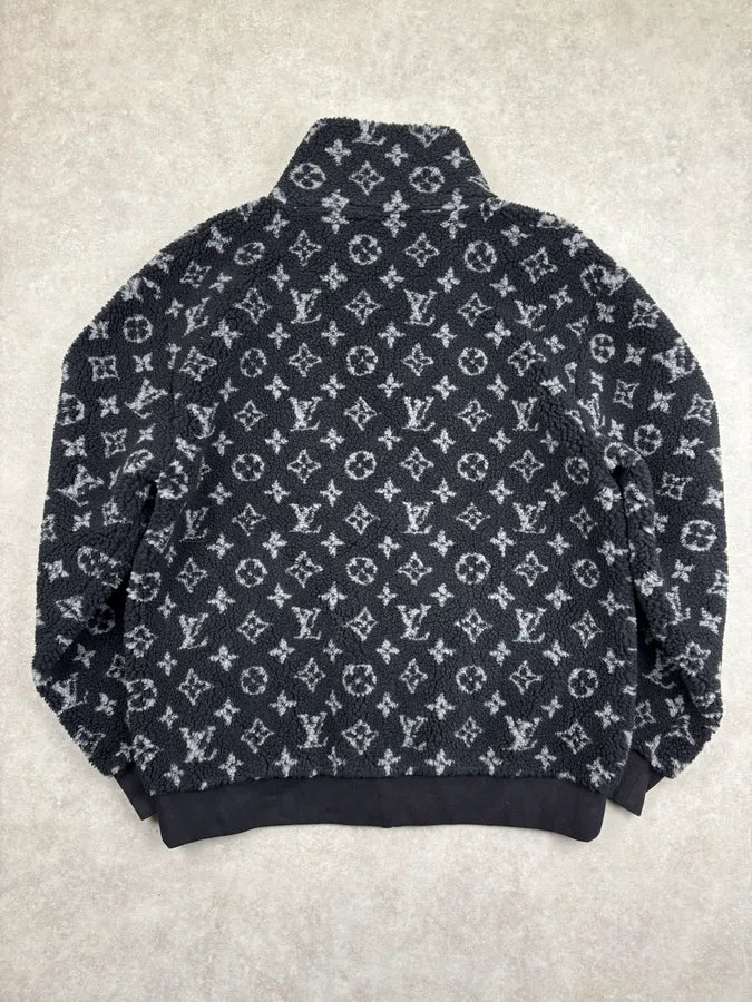 SS2021 Louis Vuitton Monogram Jacquard Fleece Zip Jacket gzzwPCb 4