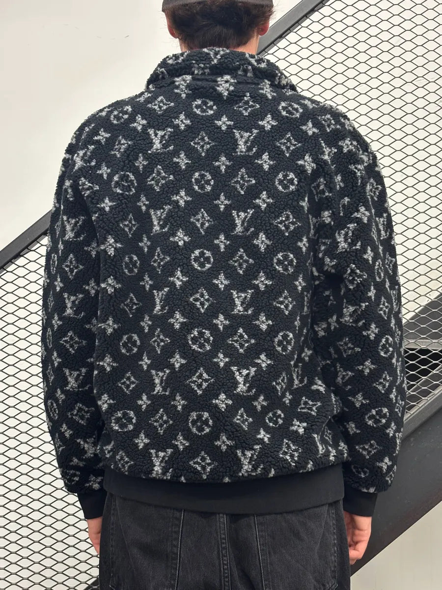 SS2021 Louis Vuitton Monogram Jacquard Fleece Zip Jacket gzzwPCb 2