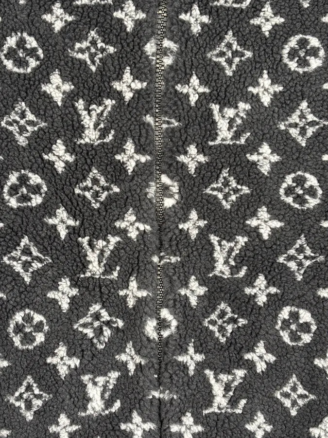 SS2021 Louis Vuitton Monogram Jacquard Fleece Zip Jacket gzzwPCb 7