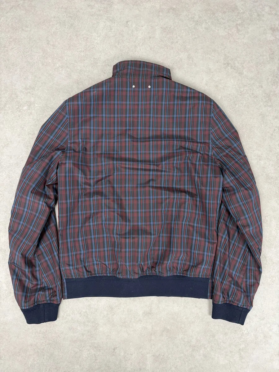 AW2012 Louis Vuitton Navy Blue & Tartan Reversible Windbreaker Jacket sUIEoft 2
