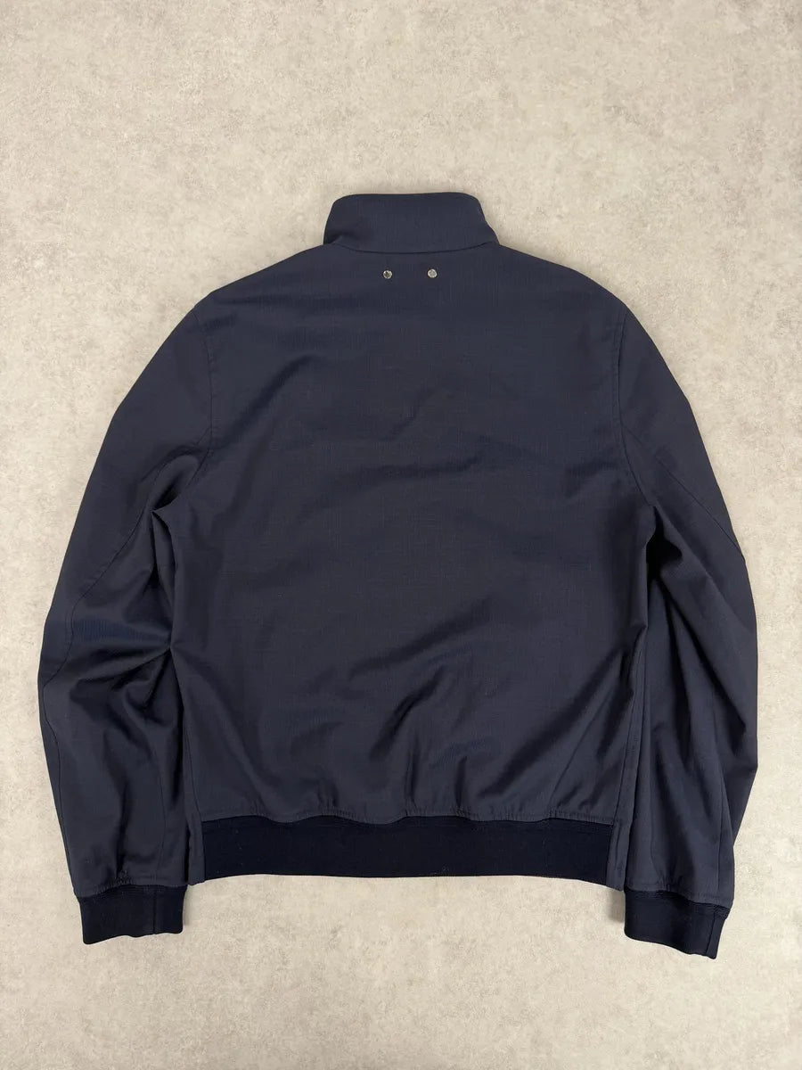 AW2012 Louis Vuitton Navy Blue & Tartan Reversible Windbreaker Jacket sUIEoft 3