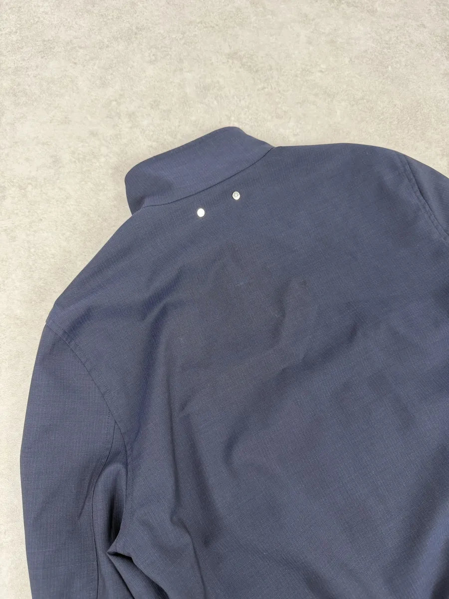 AW2012 Louis Vuitton Navy Blue & Tartan Reversible Windbreaker Jacket sUIEoft 7
