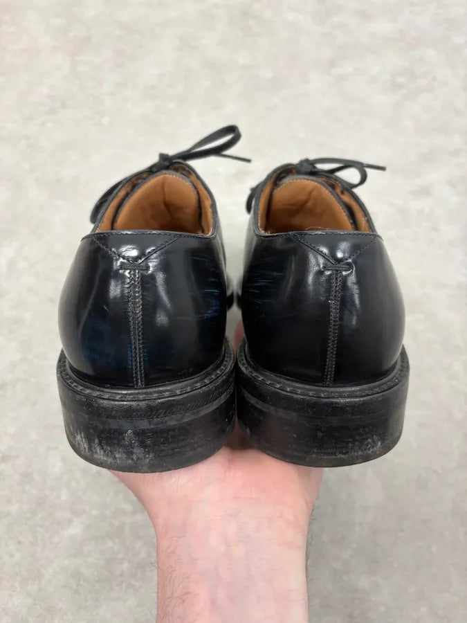Louis Vuitton Navy Black Gradiant Leather Derby Shoes QoGfCXs 6