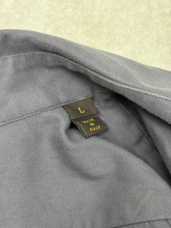 Louis Vuitton Navy Contrast Trim Shirt HMHScgr 8
