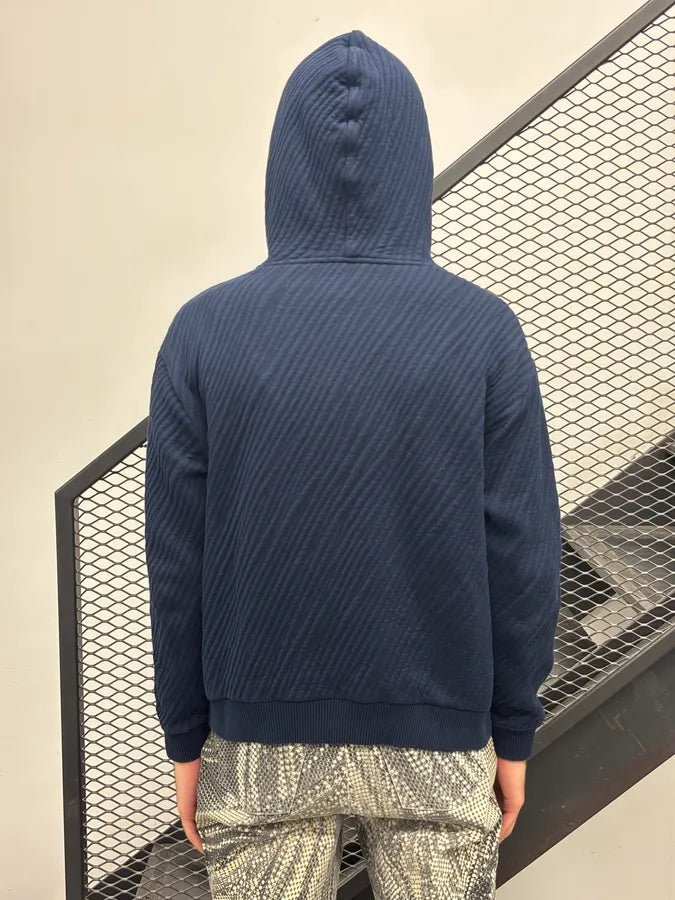 Louis Vuitton Navy Cotton Jacquard Embroidered Hoodie YnzlkhV 2