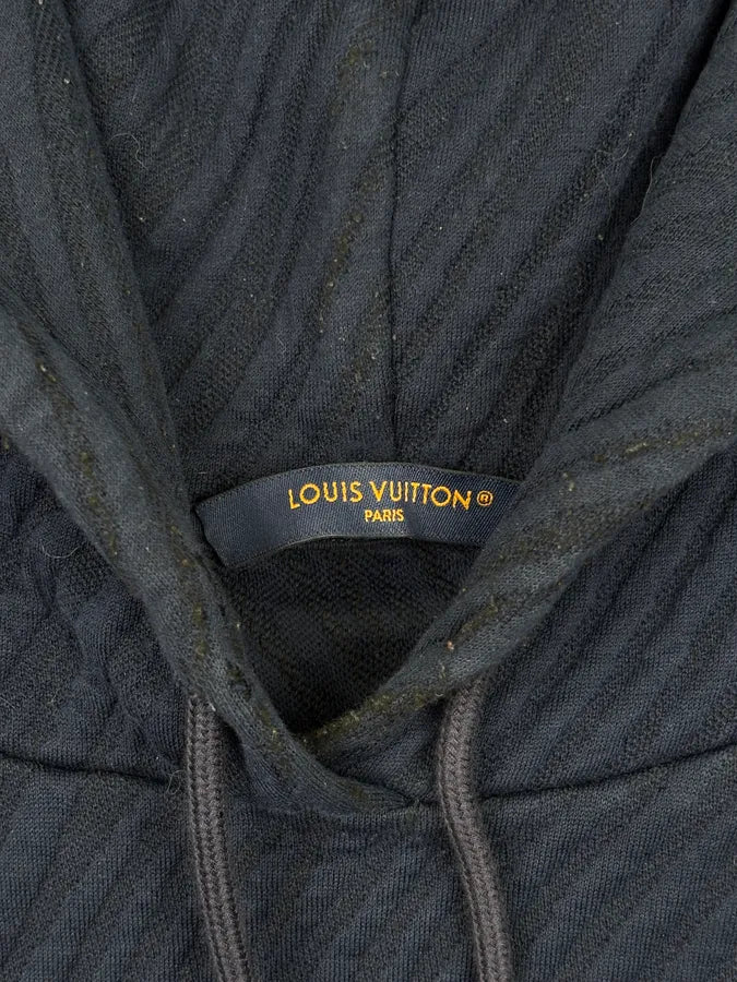 Louis Vuitton Navy Cotton Jacquard Embroidered Hoodie YnzlkhV 6
