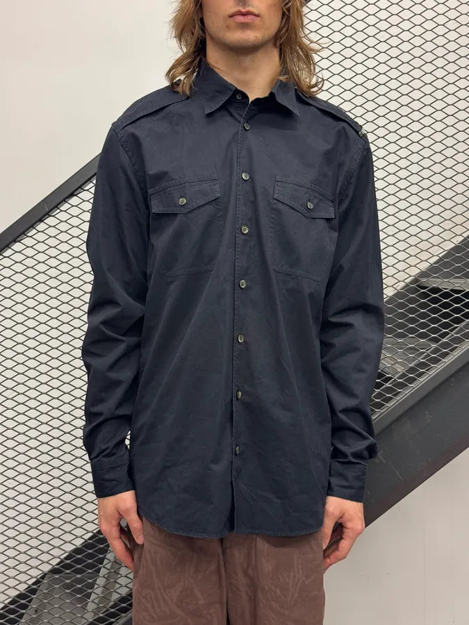 Louis Vuitton Navy Military Multi-Pocket Shirt MyuVIBR 0