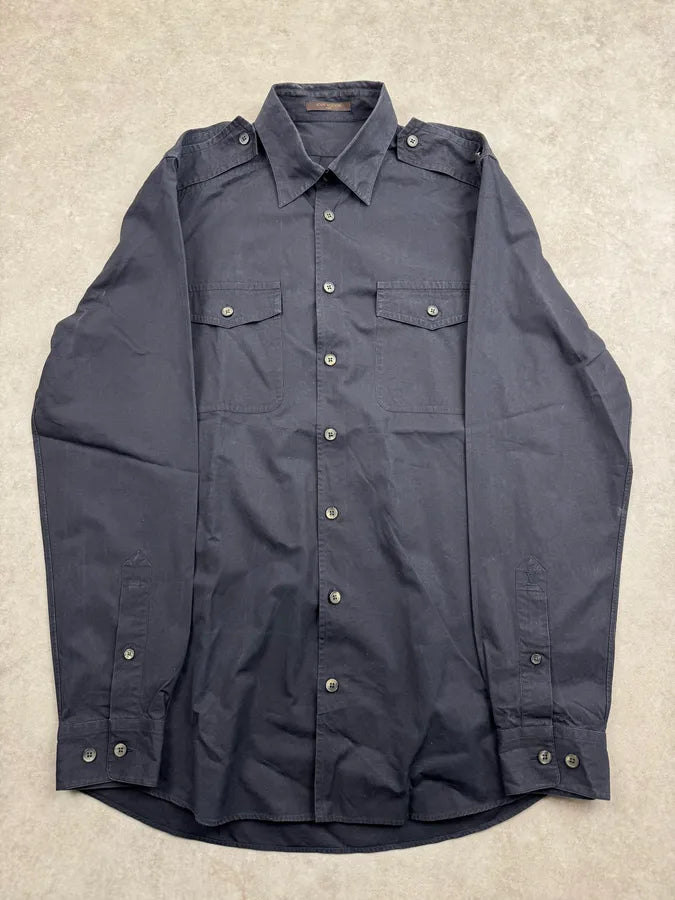Louis Vuitton Navy Military Multi-Pocket Shirt MyuVIBR 2