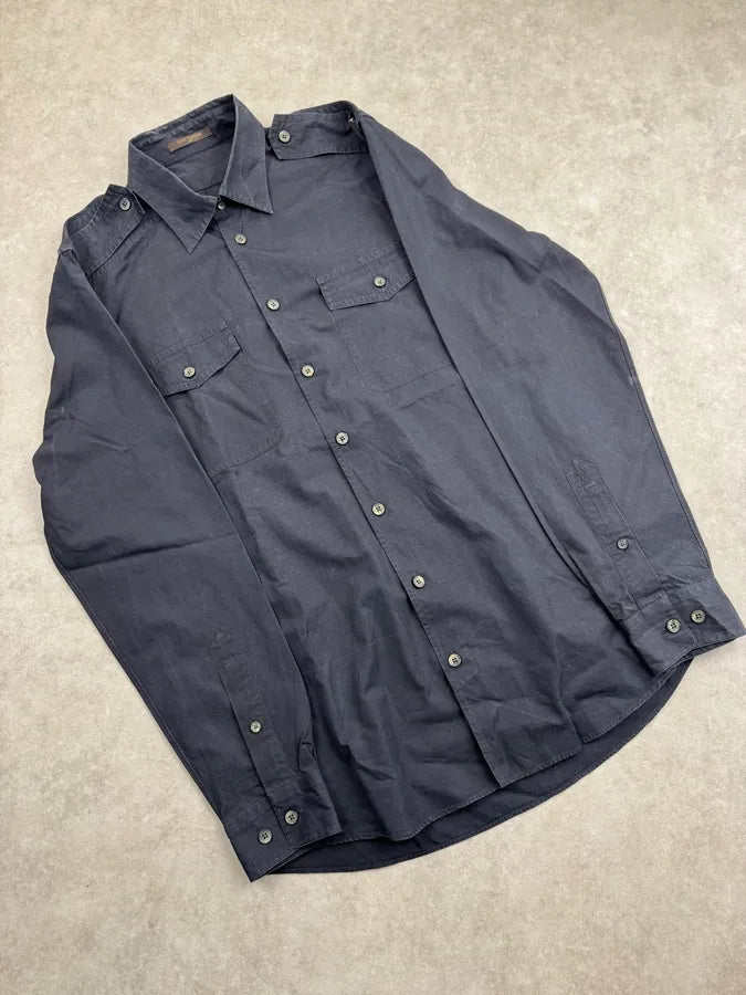 Louis Vuitton Navy Military Multi-Pocket Shirt MyuVIBR 3