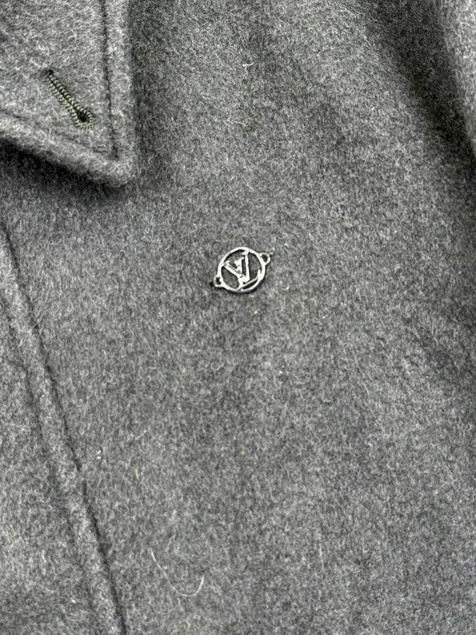 AW2020 Louis Vuitton Navy Cargo Wool Cashmere Jacket by Virgil Abloh qTLgGkI 8