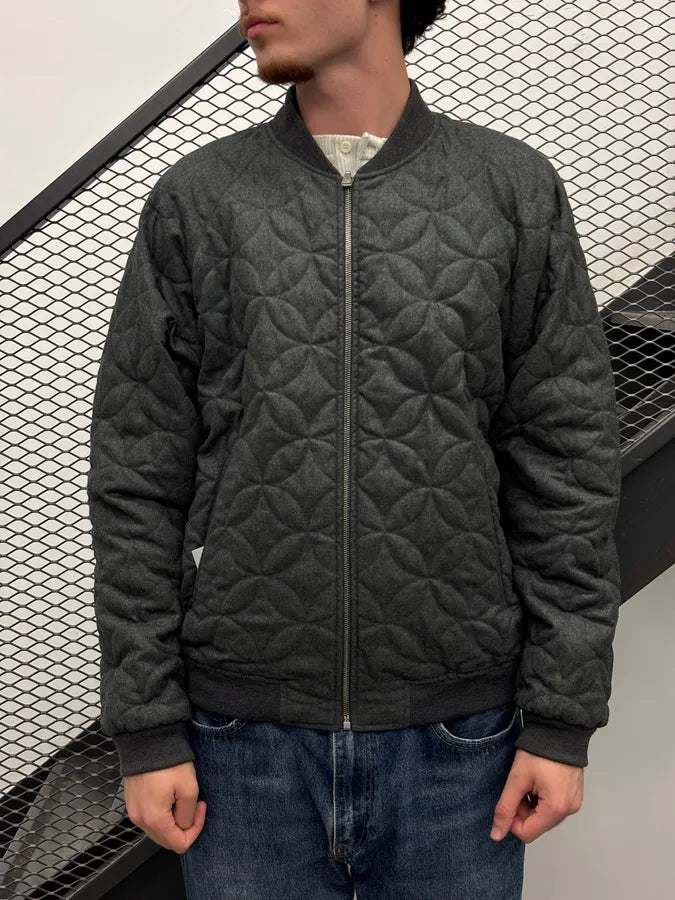 2000s Louis Vuitton Navy & Grey Nylon Reversible Bomber Jacket XTZgFpM 6