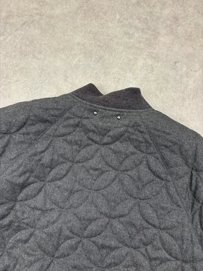 2000s Louis Vuitton Navy & Grey Nylon Reversible Bomber Jacket XTZgFpM 12