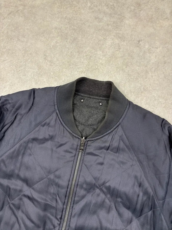 2000s Louis Vuitton Navy & Grey Nylon Reversible Bomber Jacket XTZgFpM 8