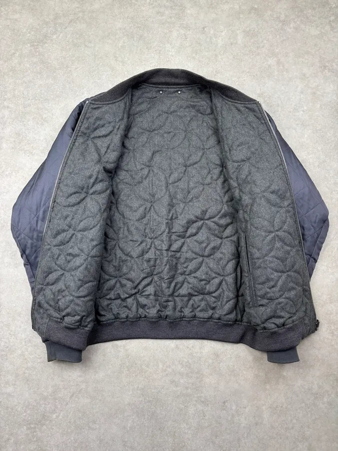 2000s Louis Vuitton Navy & Grey Nylon Reversible Bomber Jacket XTZgFpM 10