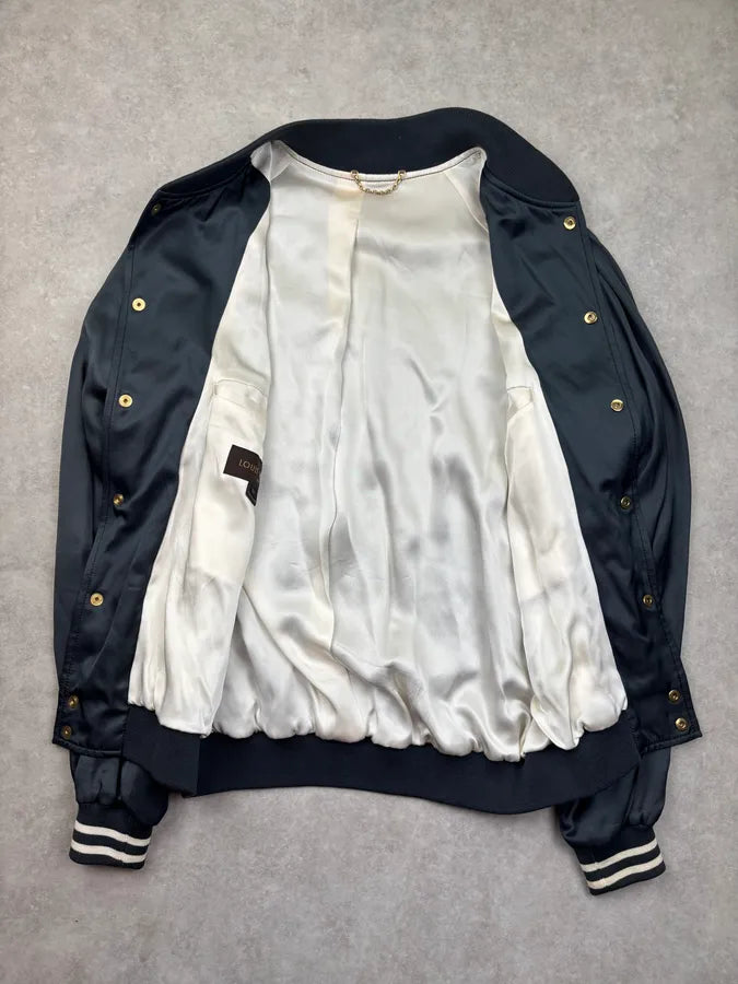 SS2009 Louis Vuitton Navy Teddy Light Jacket OJKZsNb 6