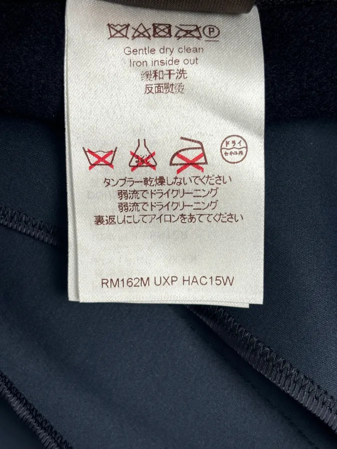Louis Vuitton Navy Wool Double-Breasted Coat FTaVasY 11