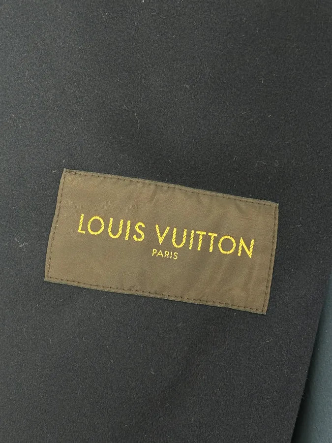 Louis Vuitton Navy Wool Double-Breasted Coat FTaVasY 9