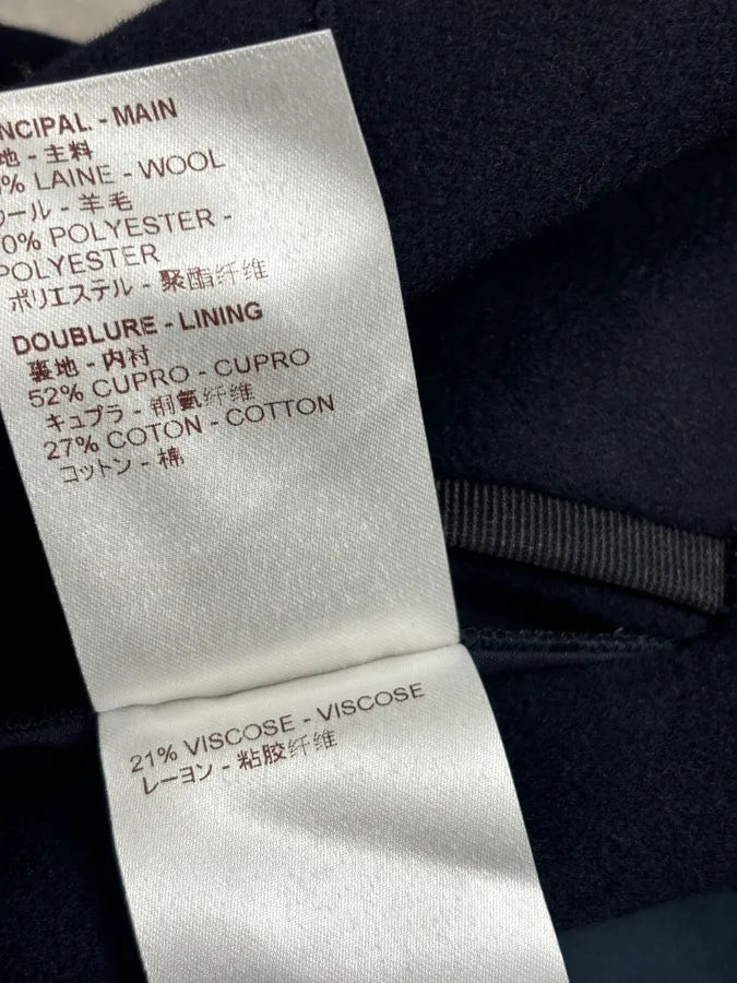 Louis Vuitton Navy Wool Double-Breasted Coat FTaVasY 12
