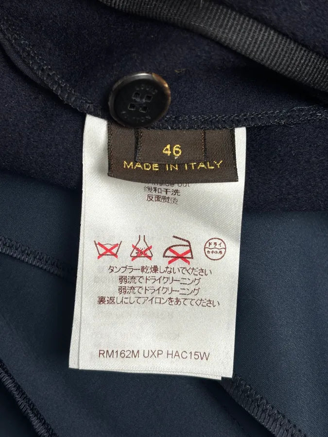 Louis Vuitton Navy Wool Double-Breasted Coat FTaVasY 10