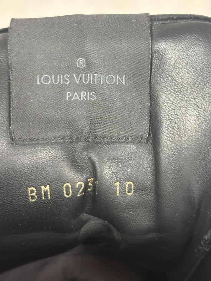 Louis Vuitton Oberkampf Black Leather Boots esxJGxN 7