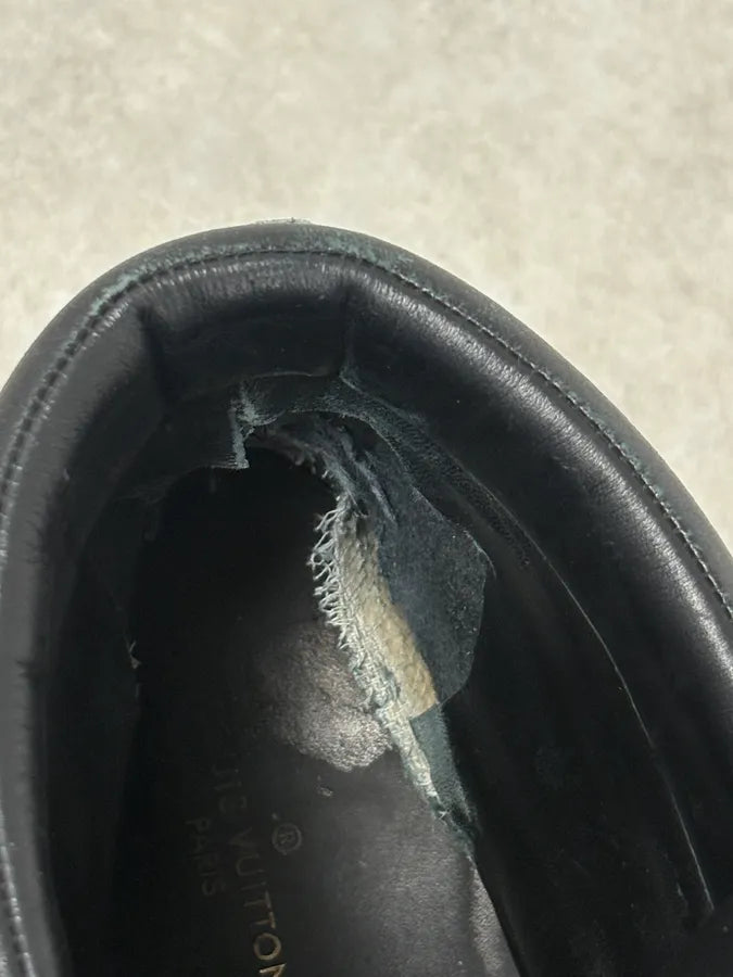 Louis Vuitton Oberkampf Black Leather Boots esxJGxN 8