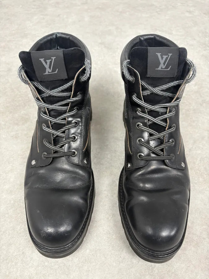 Louis Vuitton Oberkampf Black Leather Boots esxJGxN 1