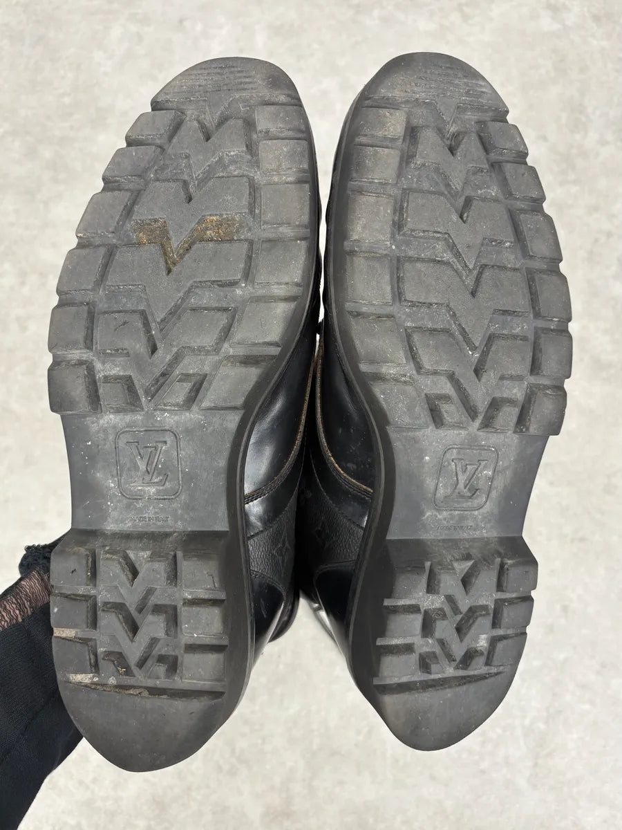 Louis Vuitton Oberkampf Black Leather Boots esxJGxN 5