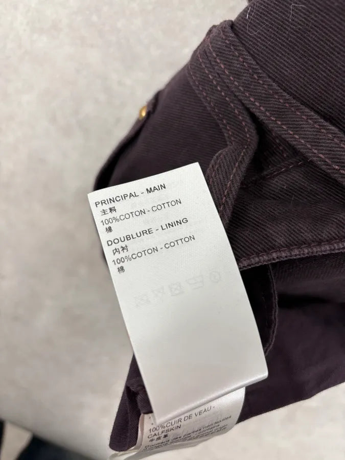 Louis Vuitton Placed MNG Flower Purple Carpenter Denim Jeans gxQKdXj 10