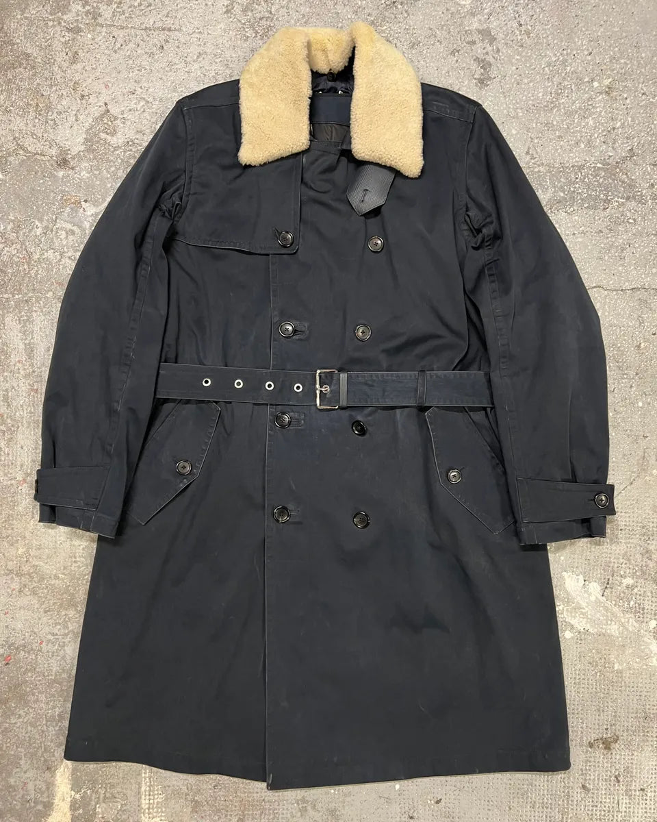 Louis Vuitton Pure Navy Trench Coat ykSHiKS 0
