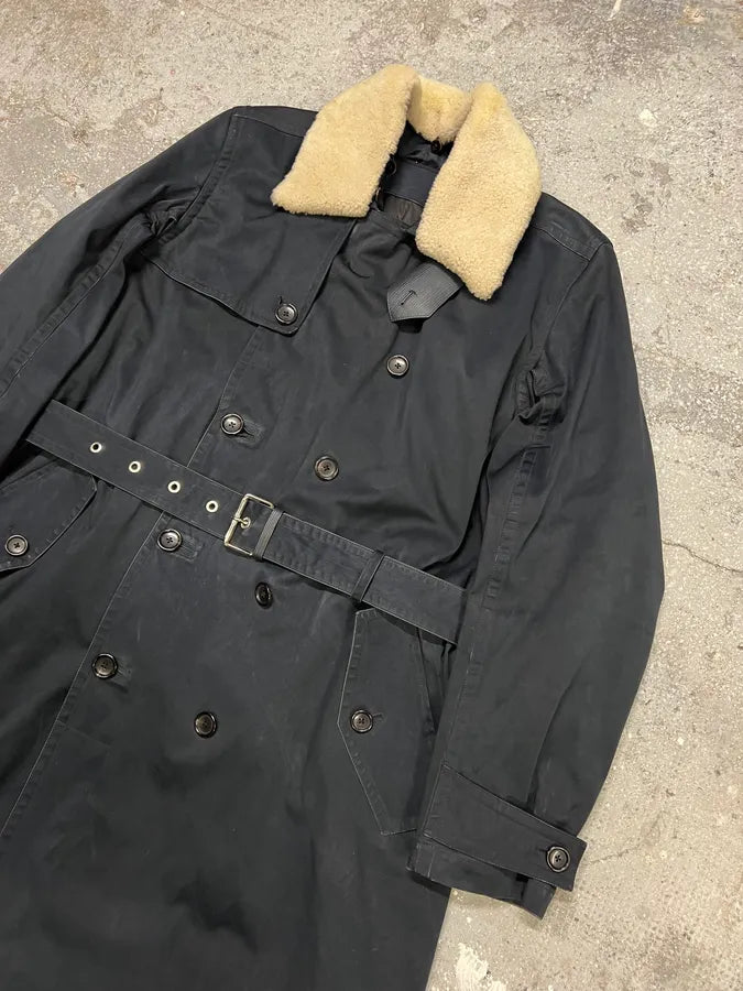 Louis Vuitton Pure Navy Trench Coat ykSHiKS 1