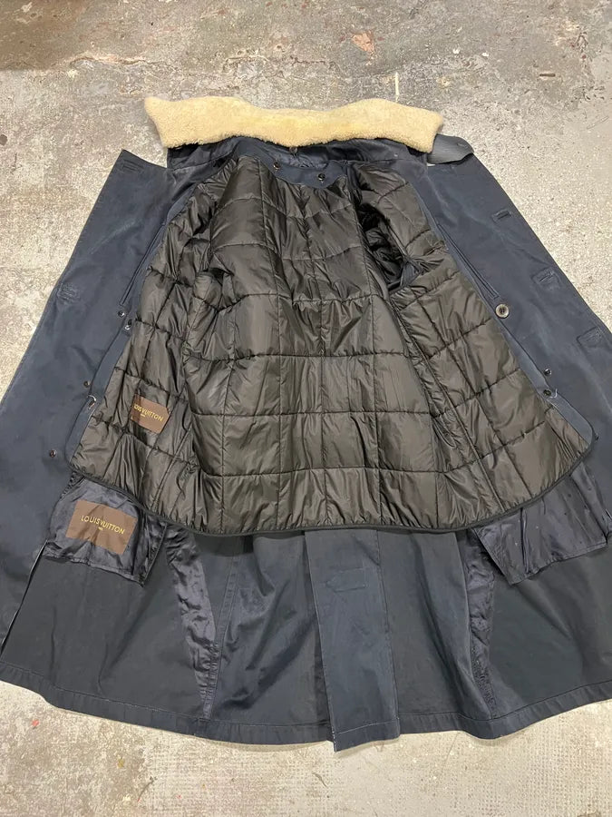 Louis Vuitton Pure Navy Trench Coat ykSHiKS 7