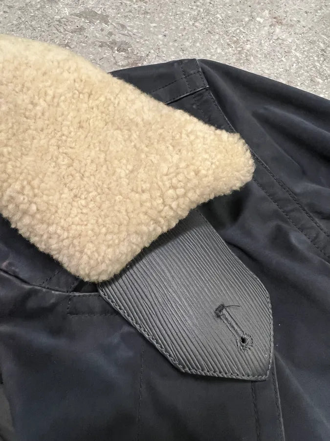 Louis Vuitton Pure Navy Trench Coat ykSHiKS 4