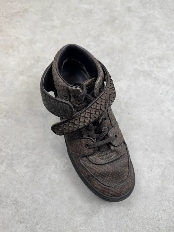Louis Vuitton Mid Brown Python Leather Sneakers ulsCiAd 8