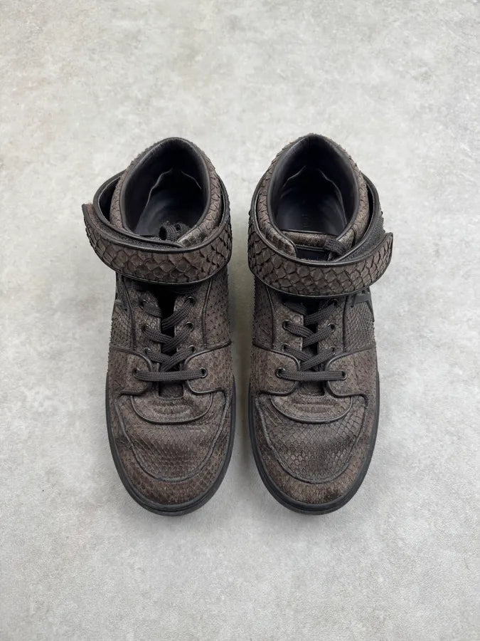 Louis Vuitton Mid Brown Python Leather Sneakers ulsCiAd 2