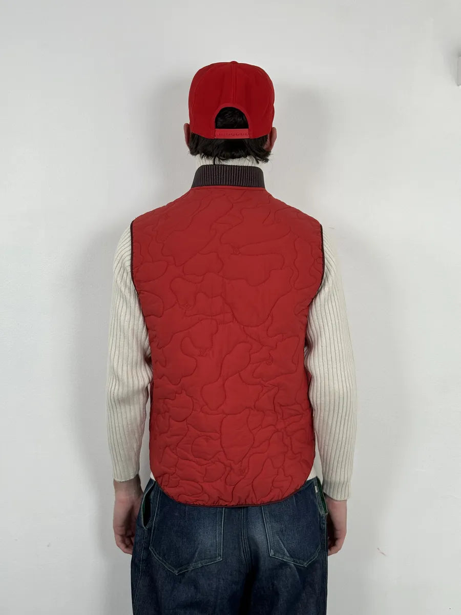 Louis Vuitton Red Abstract Camo Vest cfQXyxt 4