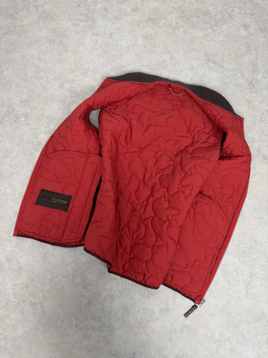 Louis Vuitton Red Abstract Camo Vest cfQXyxt 9