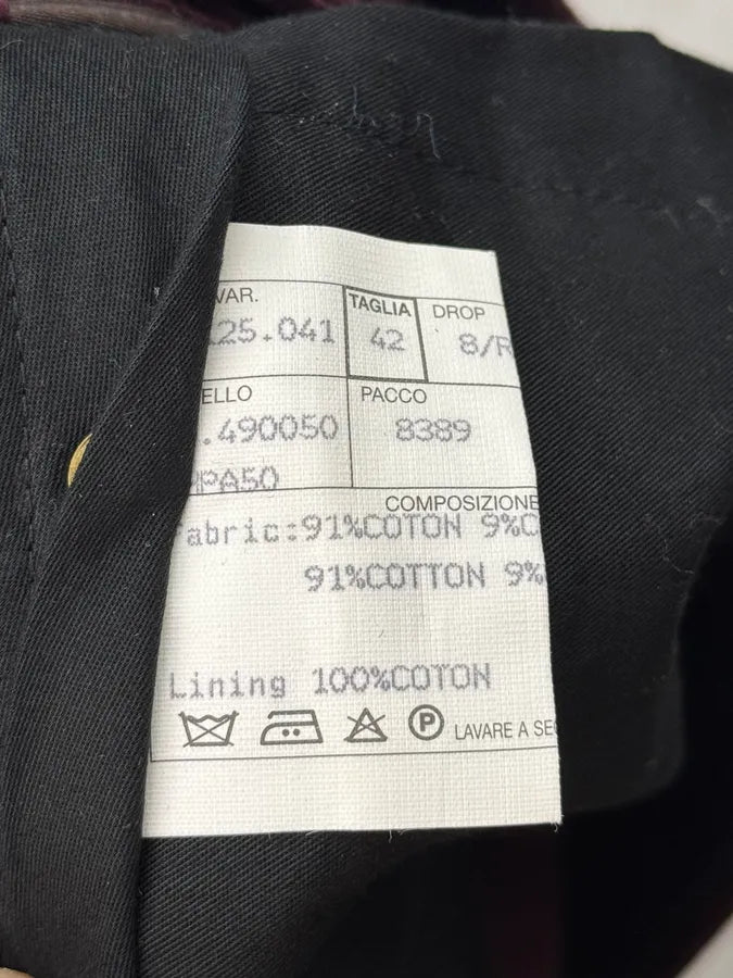2000s Louis Vuitton Red Burgundy Corduroy Cozy Pants spkFqLy 11