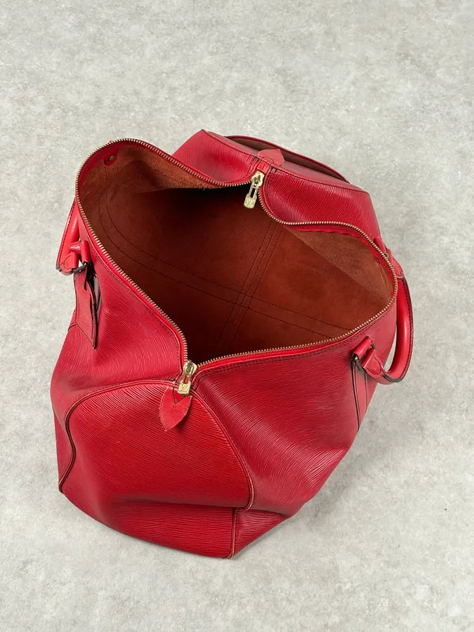 Louis Vuitton Red Epi Leather Keepall Handle Bag ORwcasg 16