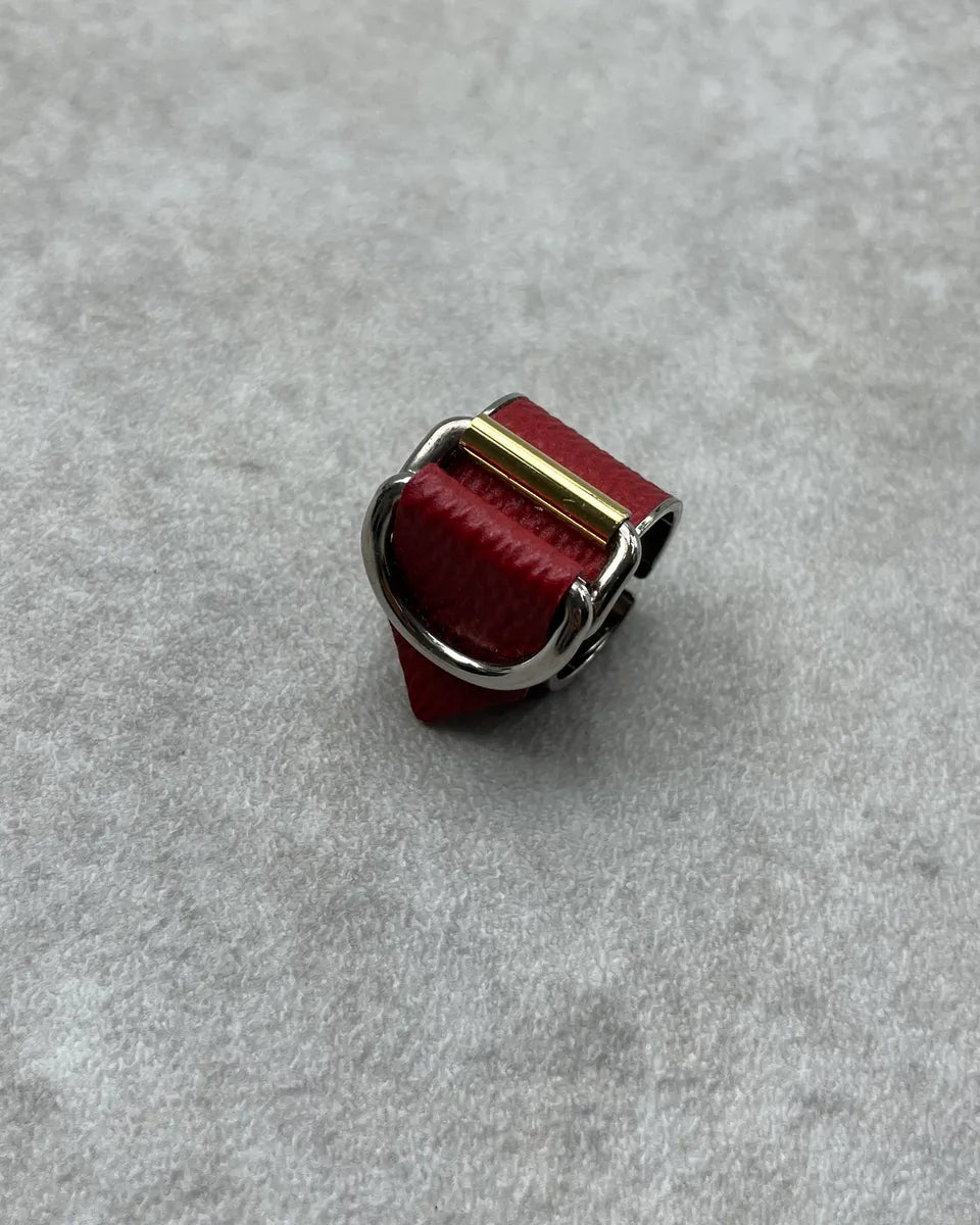 Louis Vuitton Red Leather Ring yVYirNQ 1
