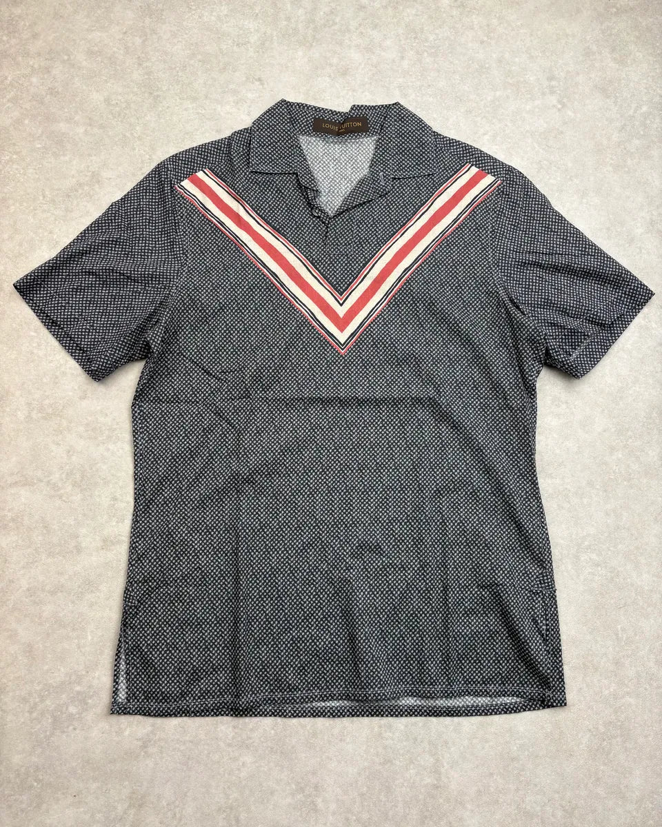 SS2015 Louis Vuitton Red V Line Polo Shirt fUuxkSk 1