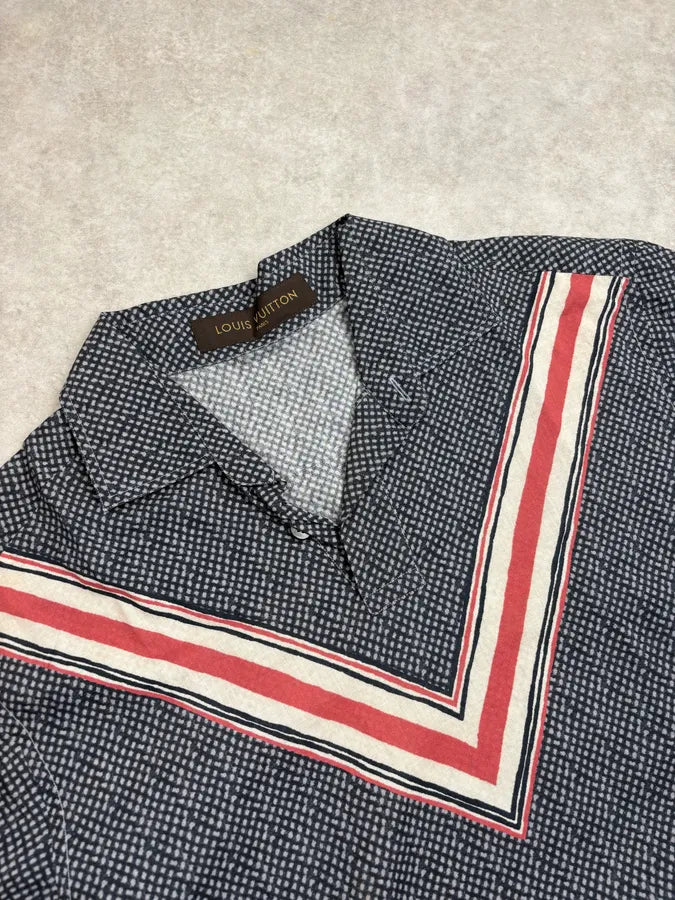 SS2015 Louis Vuitton Red V Line Polo Shirt fUuxkSk 5