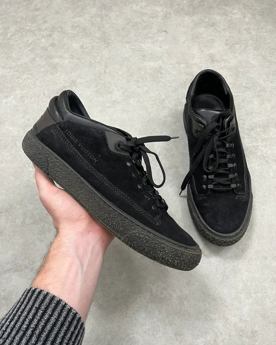 Louis Vuitton Runner Active Black Leather Monogram Sneakers RnKbSrB 0