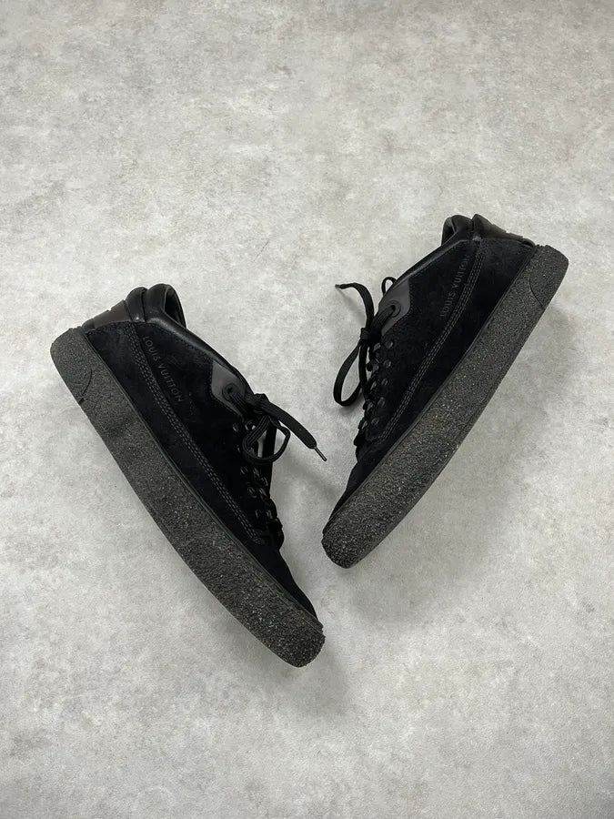 Louis Vuitton Runner Active Black Leather Monogram Sneakers RnKbSrB 3